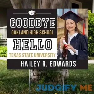 Personalized New Beginnings Graduation Photo Yard Sign Personal Creations Customized Yard Sign Decor Gifts Outdoor & Garden