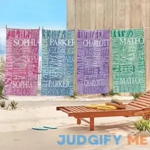Personalized Signature Style Beach Towel- Personal Creations Customized Beach Towels Outdoor Gifts