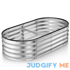 Plant & Plot Galvanized Raised Garden Beds Outdoor // 4Г—2Г—1 ft Planter Raised Beds for Gardening