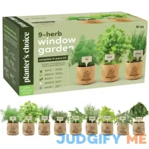 Planters' Choice 9 Herb Indoor Window Garden Kit House Plants Seeds Best Unique Gift Ideas for Women