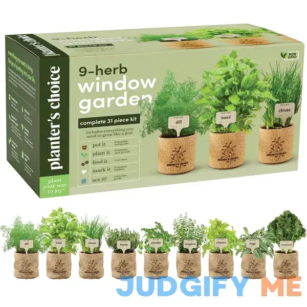 Planters' Choice 9 Herb Indoor Window Garden Kit House Plants Seeds Best Unique Gift Ideas for Women Planters' Choice 9 Herb Indoor Window Garden Kit House Plants Seeds Best Unique Gift Ideas for Women