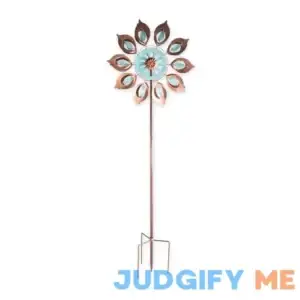 Plow & Hearth Copper Lily Wind Spinner