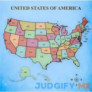 Posterazzi Map of the United States Poster Print by Josefina