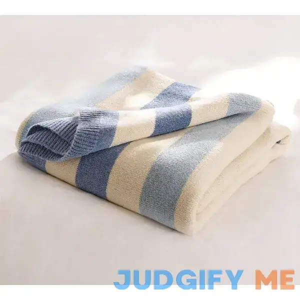 Pottery Barn Heathered Stripe Blanket One Pottery Barn Heathered Stripe Blanket One