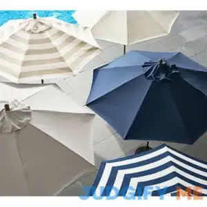 Pottery Barn Outdoor Round Umbrella Canopy