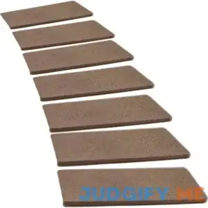 Pure Era 9.5 in. x 30 in. x 1.2 in. Bullnose Polypropylene Indoor Non-Slip Carpet Stair Tread Cover Set of 14