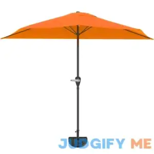 Pure Garden Half Round Patio Umbrella