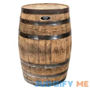 Real Wood Products Jack Daniel's 35 in. H X 26 in. D Oak Whiskey Barrel Barrel Brown B320