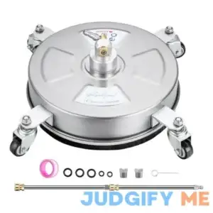 Realyou Pressure Washer Surface Cleaner with 4 Wheels Stainless Steel Surface Cleaner for Pressure