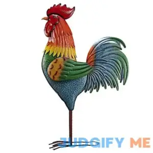 Red Shed 6 ft. Colorful Rooster Statue 2283841