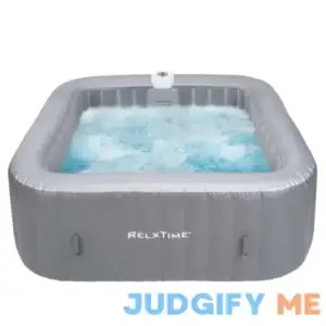 Relxtime 6-Person Square Inflatable Spa with Massaging Jets