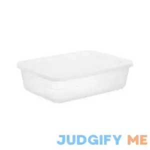 Room Essentials Clear Under Bed Storage Box White