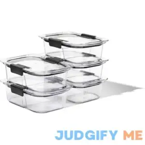 Rubbermaid Brilliance Meal Prep 2-Compartment 2.85 cup Food Storage Containers