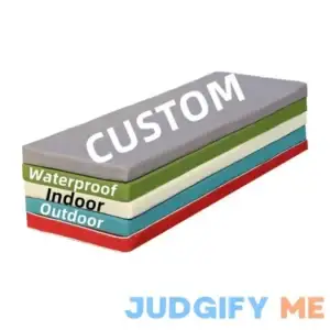 SINCERE Custom Seat Cushion Indoor/Outdoor Bay Window Seat Pillow