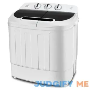 SUPER DEAL Compact Mini Twin Tub Washing Machine