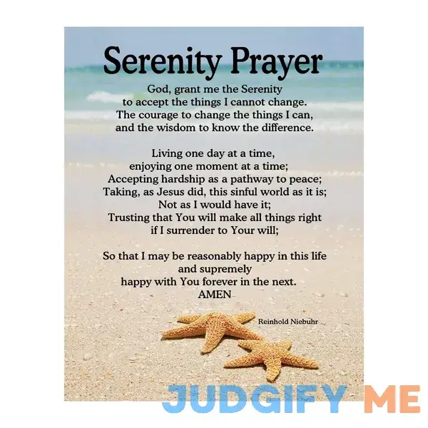 Serenity Prayer - Beach Christian Wall Decor Serenity Prayer - Beach Christian Wall Decor