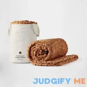 Silk & Snow Natural Hand Knit Weighted Blanket 100% cotton