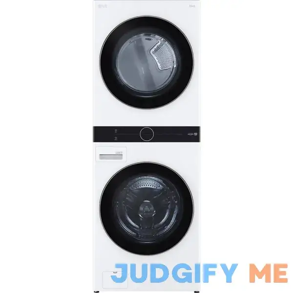 Single Unit Front Load LG WashTower with Center Control 4.5 Cu. Ft. Washer and 7.4 Cu. Ft. Electric Dryer Single Unit Front Load LG WashTower with Center Control 4.5 Cu. Ft. Washer and 7.4 Cu. Ft. Electric Dryer