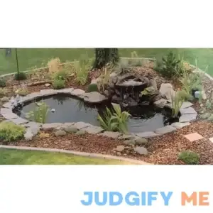 Smiley Scapes Water Garden Fountain KOI Pond KIT Liner & 620 GPH Pump 13 x 15 + Lilies