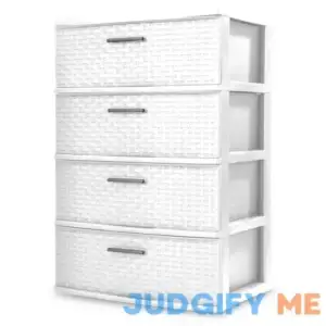 Sterilite 4 Drawer Wide Weave Tower