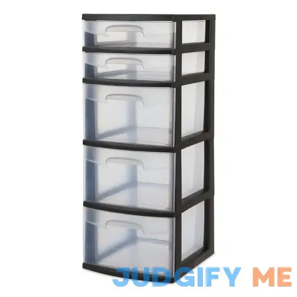 Sterilite 5 Drawer Tower Plastic Sterilite 5 Drawer Tower Plastic