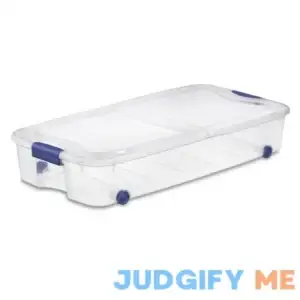 Sterilite 66 Qt. Ultra Storage Box Stadium Blue Set of 4