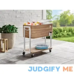 StyleWell 80 Qt Brown Woodgrain Cooler