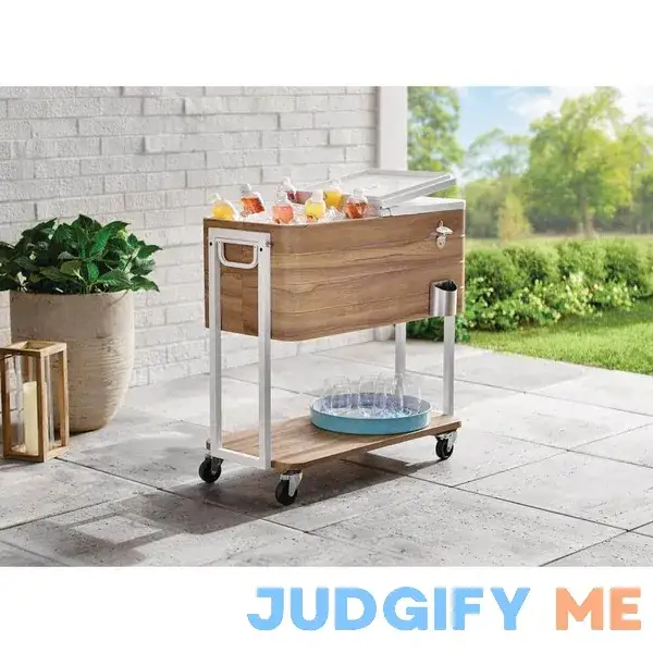 StyleWell 80 Qt Brown Woodgrain Cooler StyleWell 80 Qt Brown Woodgrain Cooler