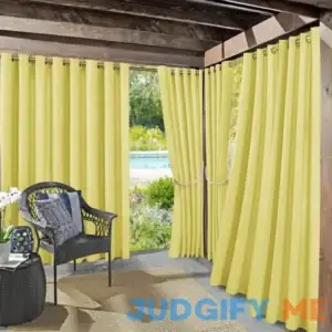 Sun Zero Sailor Indoor Outdoor UV Protectant Room Darkening Grommet Curtain Panel