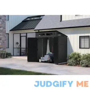 Suncast 6 ft x 5 ft Peppercorn/Black Modernist Storage Shed