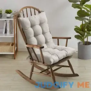 Sweet Home Collection 2 Piece Tufted Non Slip Rocking Chair Cushion Set
