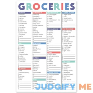 Sweetzer & Orange FastCheck Grocery List Magnet Pad for Fridge. 6x9вЂќ Magnetic Notepad with Printed Shopping List Items and Blank