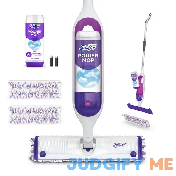 Swiffer PowerMop Wood Mop Kit for Floor Cleaning Swiffer PowerMop Wood Mop Kit for Floor Cleaning