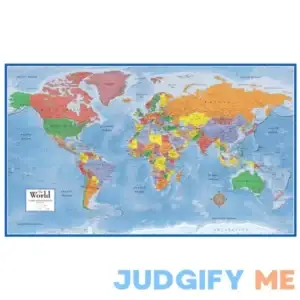 Swiftmaps 24h x 36w World Premier Wall Map Poster Mural