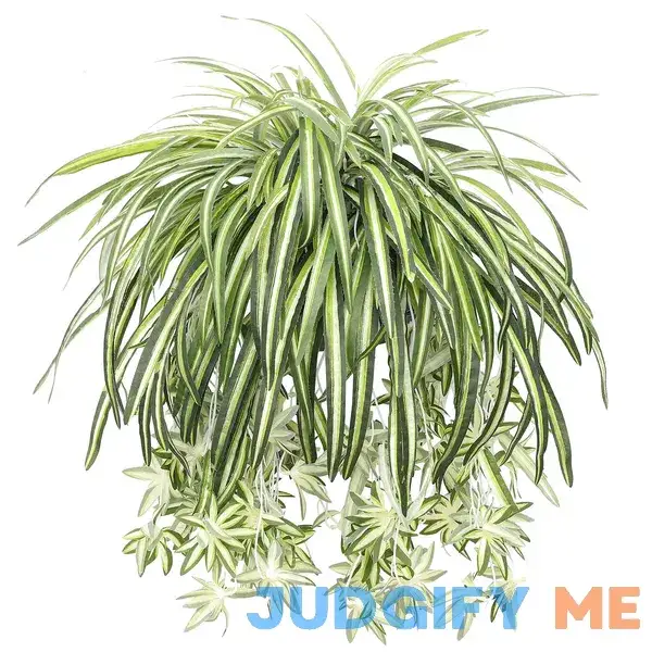 THE BLOOM TIMES 23.6" Large Artificial Hanging Plants with Pot Wall Monuted Fake Spider Plants Silk Plants for Home Indoor Decor 1 Pack THE BLOOM TIMES 23.6" Large Artificial Hanging Plants with Pot Wall Monuted Fake Spider Plants Silk Plants for Home Indoor Decor 1 Pack
