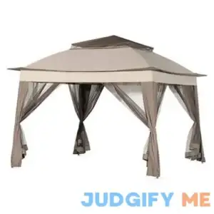 Tan Pop Up Canopy with Netting