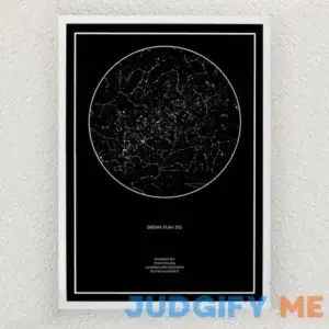 The Night Sky Personalized Star Map A Unique Anniversary Gift