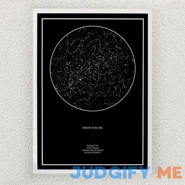 The Night Sky Personalized Star Map A Unique Anniversary Gift The Night Sky Personalized Star Map A Unique Anniversary Gift