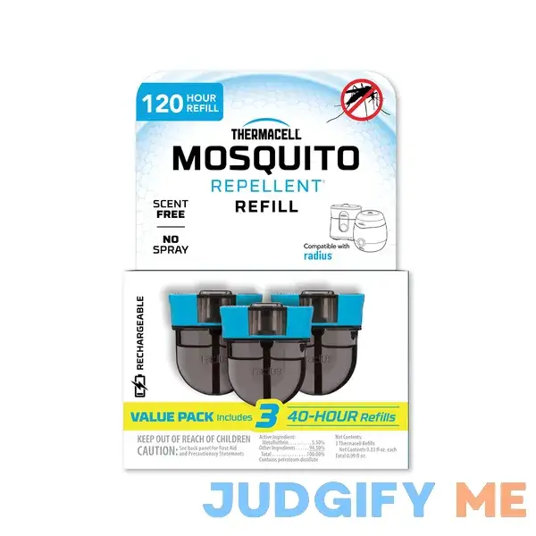 Thermacell Rechargeable Mosquito Repeller Refills Advanced Repellent Formula Provides 20’ Protection Zone Thermacell Rechargeable Mosquito Repeller Refills Advanced Repellent Formula Provides 20’ Protection Zone