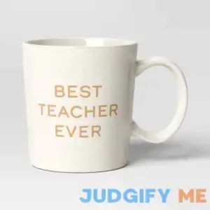 Threshold 16oz Stoneware Best Teacher Ever Mug
