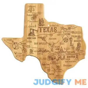 Totally Bamboo Texas State Destination Serving and Cutting Board