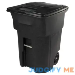 Toter Trash Can with Wheels & Attached Lid