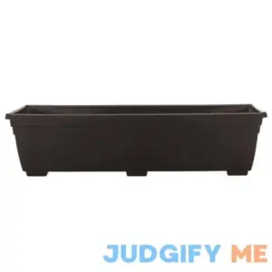 Unbranded 36-in W x 6.6-in H Black Plastic Traditional Indoor/Outdoor Window Box SW3612BK