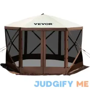 VEVOR Camping Gazebo Screen Tent 6 Sided Pop-Up Canopy Tent