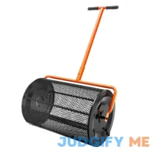 VEVOR Compost Spreader Peat Moss Spreader 24 inch Wide 24.4-26.4" Height Adjustable Lawn & Garden Spreaders Compost