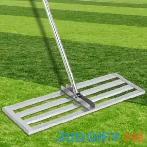 VEVOR Lawn Leveler Tool 10 in Lawn Leveling Rake with 77 in Long Handle Soil Leveling Tool Stainless Steel