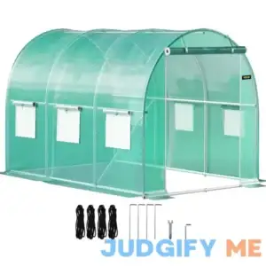 VEVOR Walk-in Tunnel Greenhouse 20 x 10 x 7 ft Portable Plant Hot House w/ Galvanized Steel Hoops