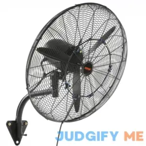 VEVOR Wall-Mount Misting Fan Oscillating Metal Fan 3 Speed Waterproof