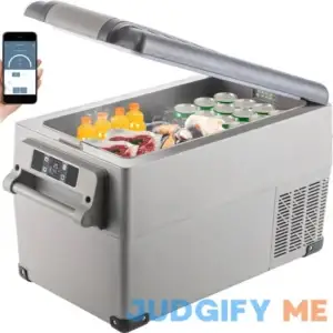 Vevorbrand 35L Portable Car Refrigerator 37 Quart Compact Rv Fridge 12/24v Dc and 110-240v Ac Vehicle Car Truck Boat Mini Electric Cooler For Driving