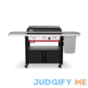 Weber Slate Rust-Resistant 3 Burner Liquid Propane Outdoor Griddle Black